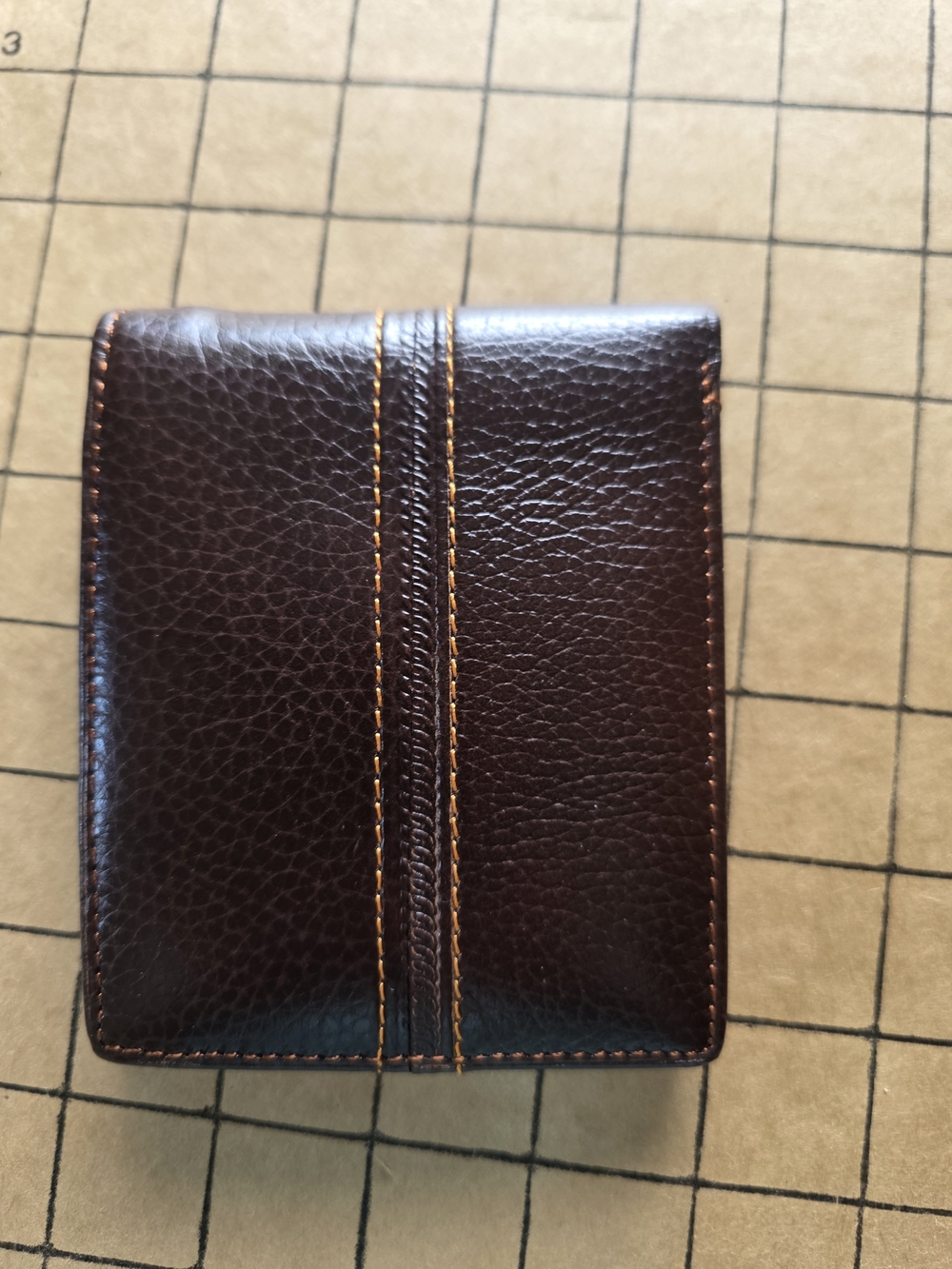 GUBINTU Brown Two‑Tone Leather Bifold Wallet  Multi‑Card Slots & ID Window - Picture 2 of 8